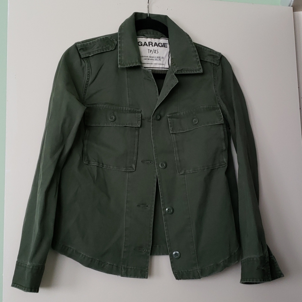 Garage - Army Green 100% Cotton Jacket